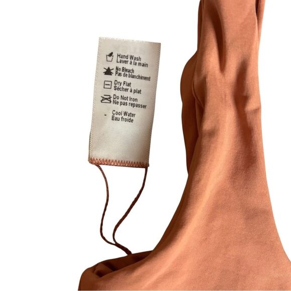 L*Space Neutral Brown 2 Piece Bikini Swimsuit Wilder Top & High Waist Bottom XS - Picture 12 of 13